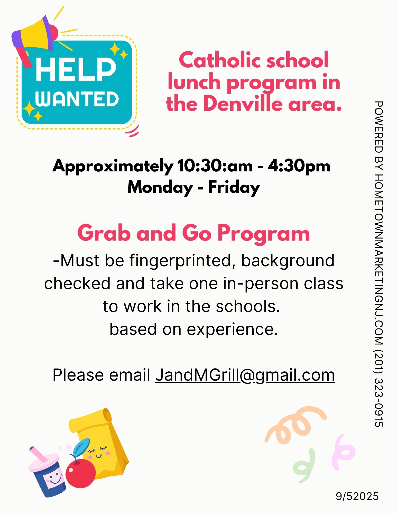 JM Grill School lunch 2025 revised