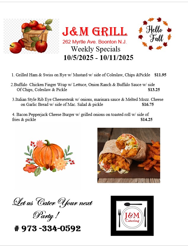 jm grill specials 10.6.25